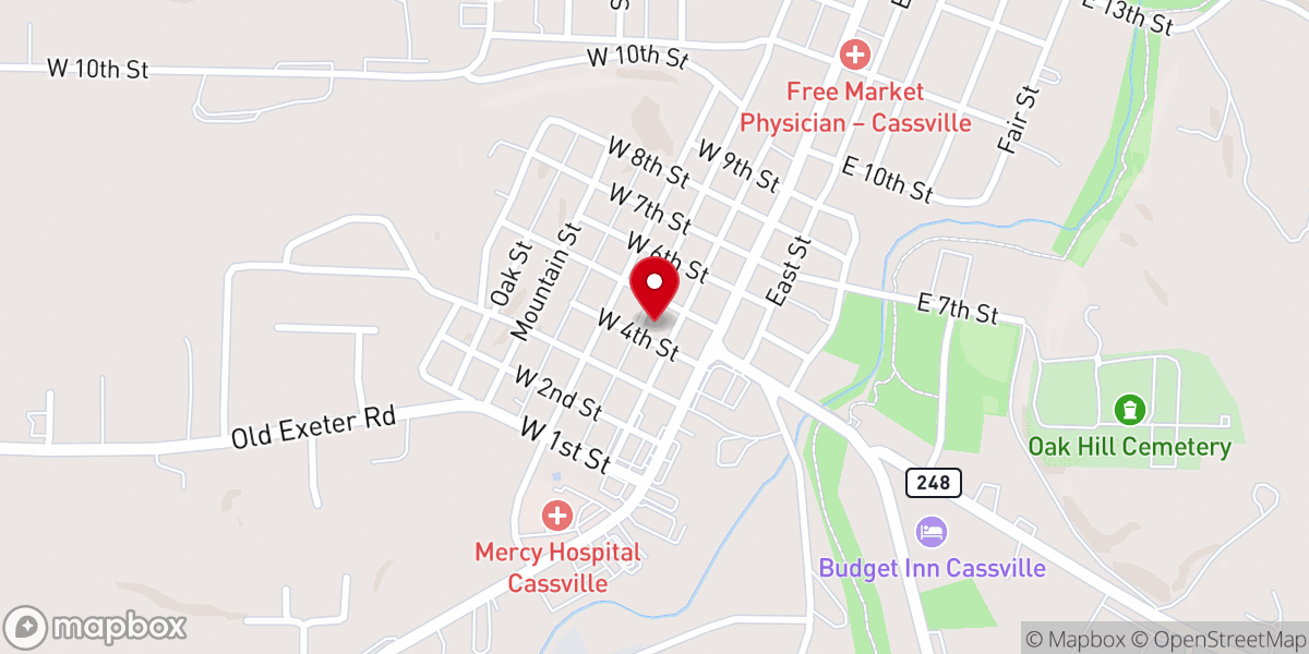 Map showing location of Family Life Center