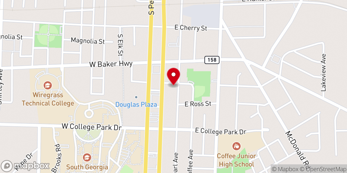 Map showing location of Macedonia Baptist Church