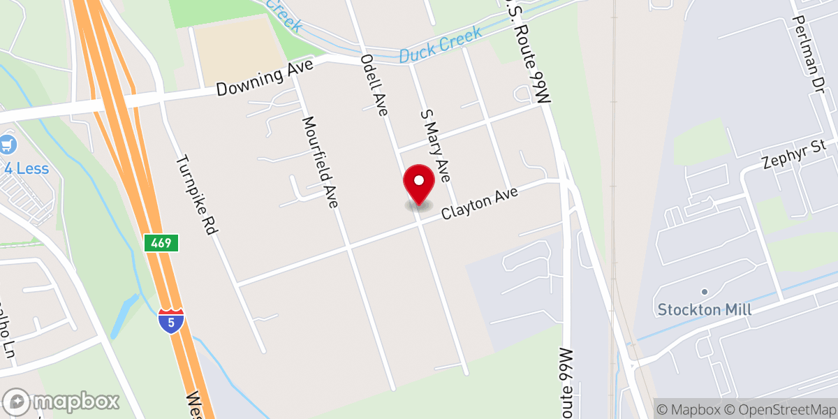Map showing location of Wayside Church of God in Christ