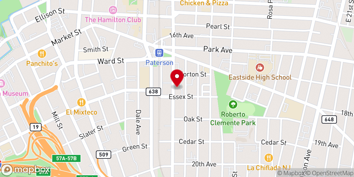 Map showing location of Christian Pentecostal Iglesia