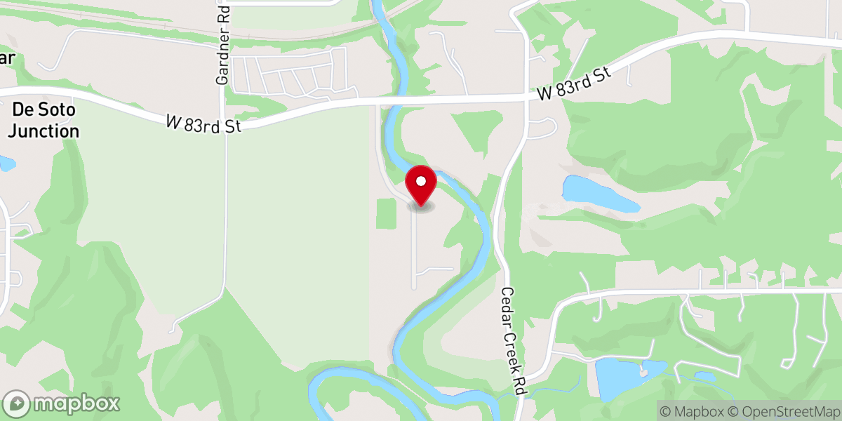 Map showing location of Cedar Valley Forest