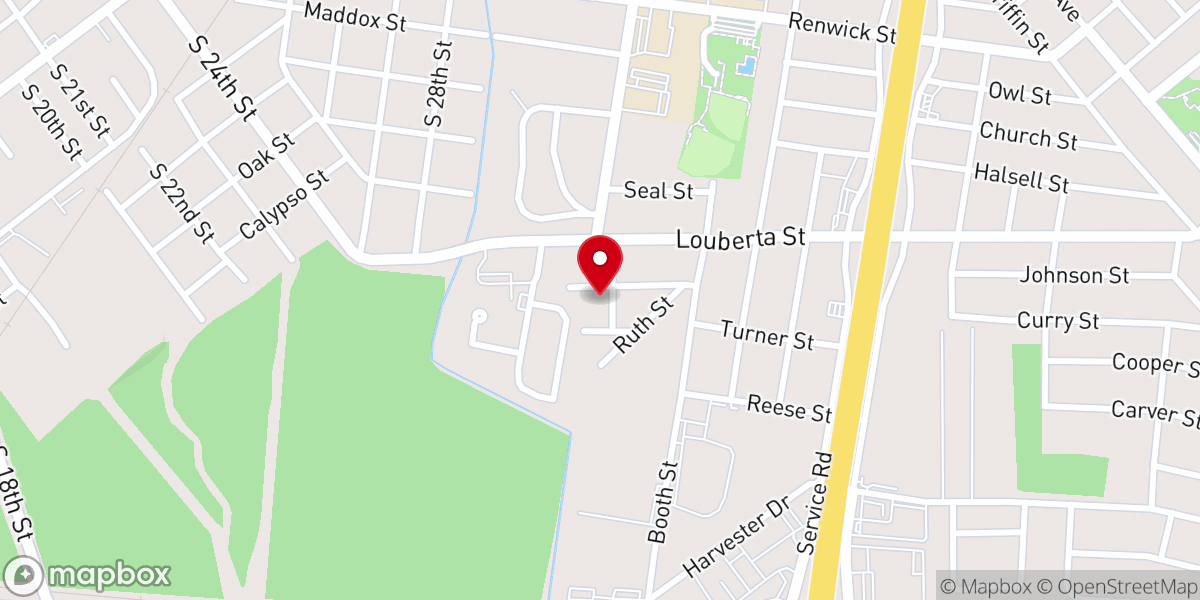 Map showing location of Saint Philip Missionary Baptist Church