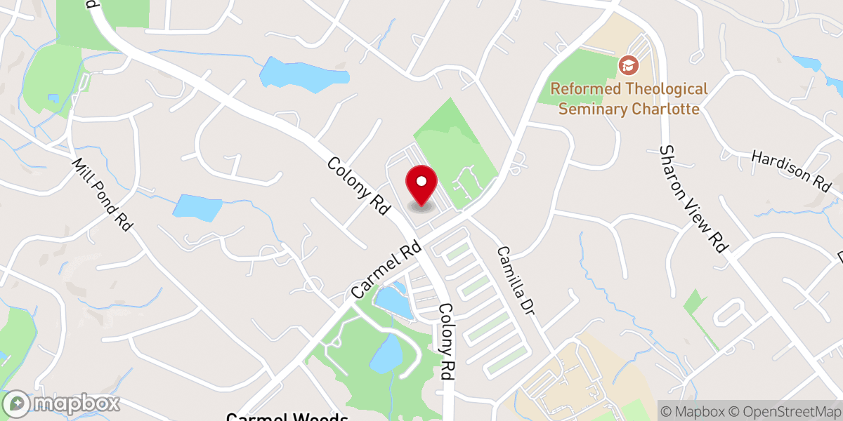 Map showing location of New City Church (SouthPark)