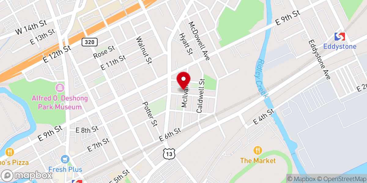 Map showing location of Turning Points Ministries