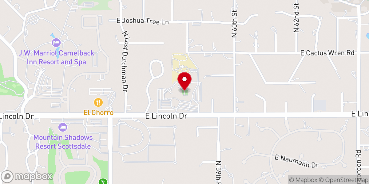 Map showing location of Franciscan Renewal Center