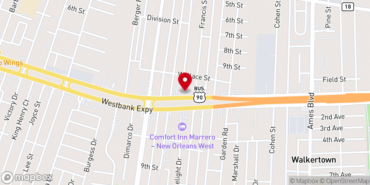 Map showing location of Good Shepherd Lutheran Church