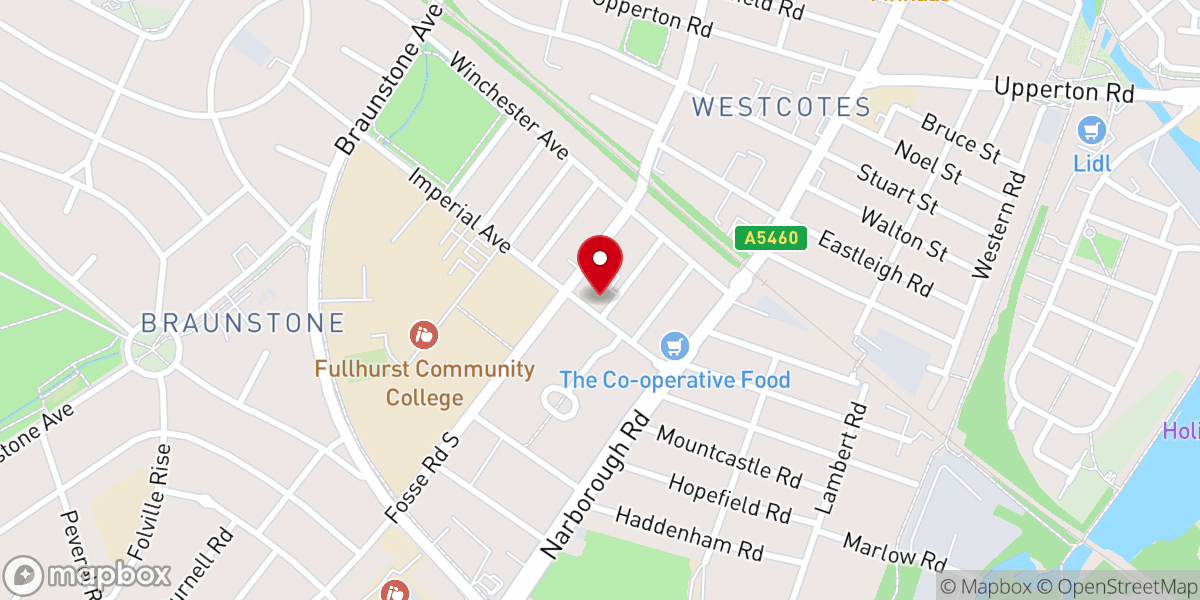 Map showing location of Holy Apostles Church