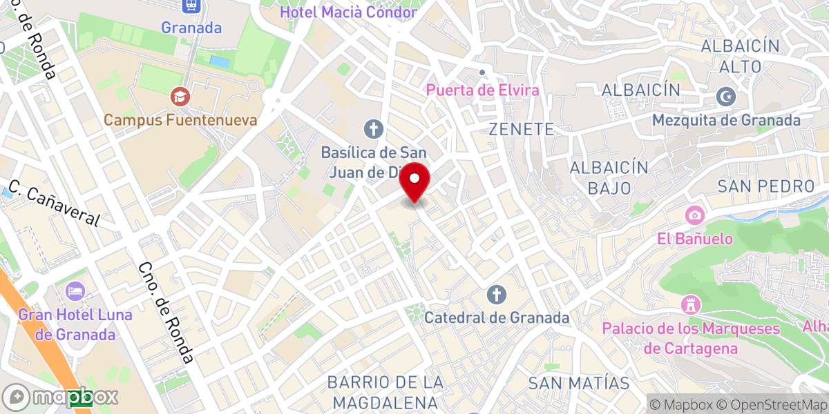 Map showing location of Parroquia-Colegiata de los Santos Mártires Justo y Pastor