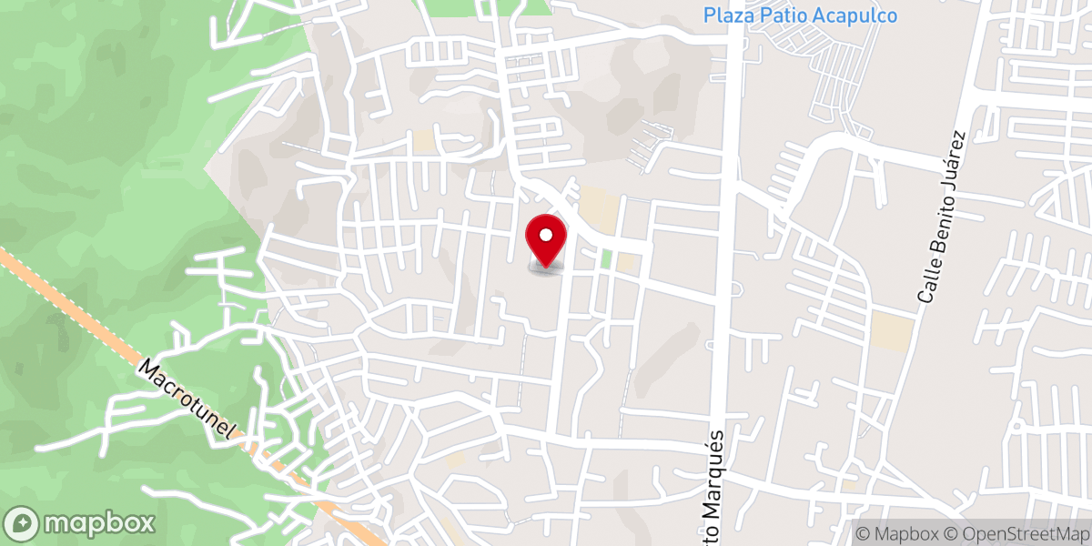 Map showing location of Iglesia pentecostal unida de México Maranatha