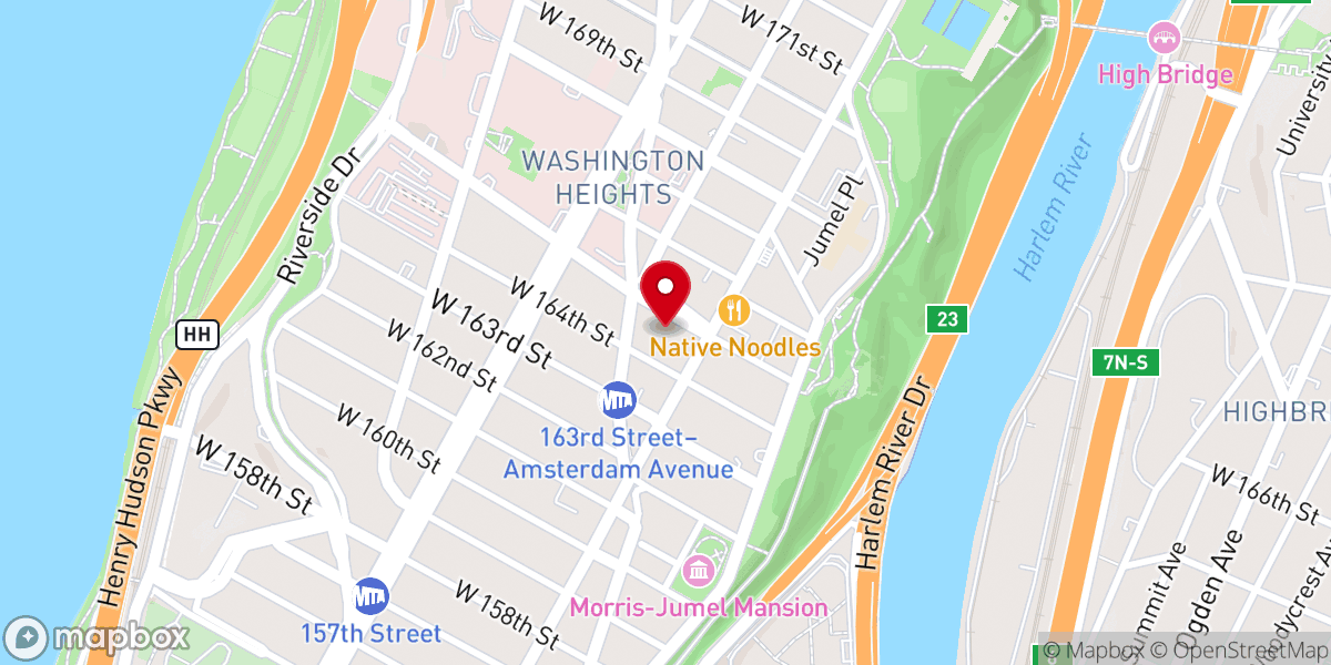 Map showing location of St, Rose of Lima