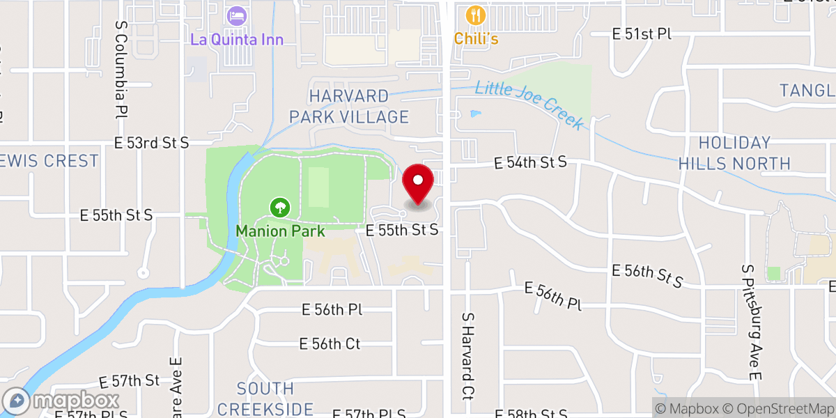 Map showing location of Harvard Avenue Christian Church