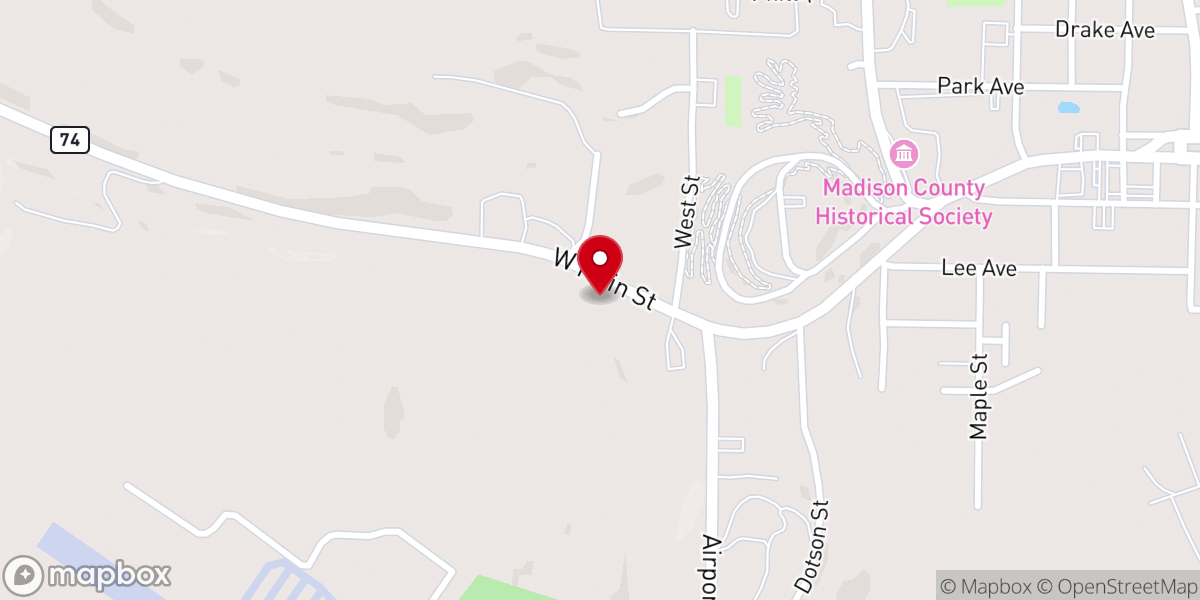 Map showing location of Huntsville Seventh-day Adventist Church