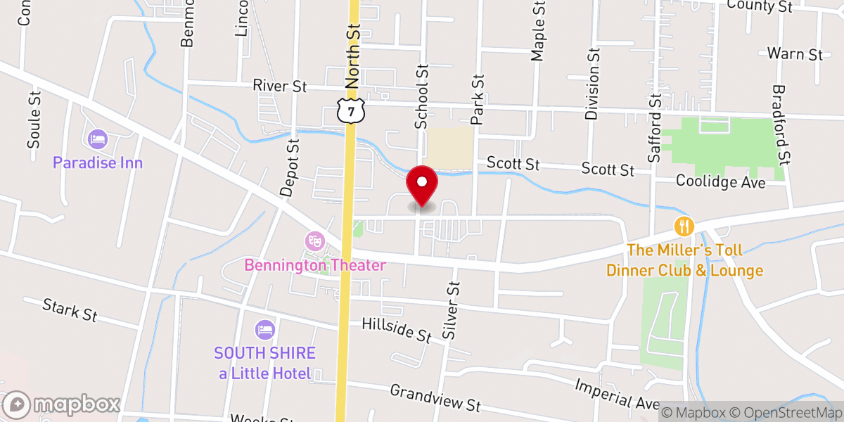 Map showing location of Saint Peters Episcopal Church