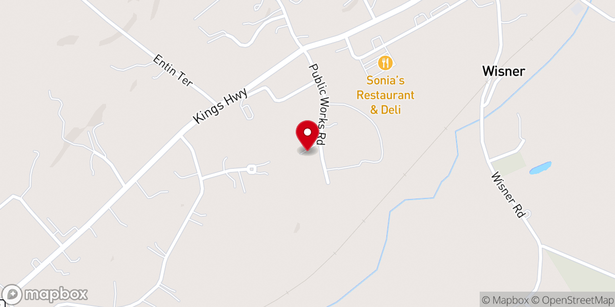 Map showing location of Warwick Valley Humane Society