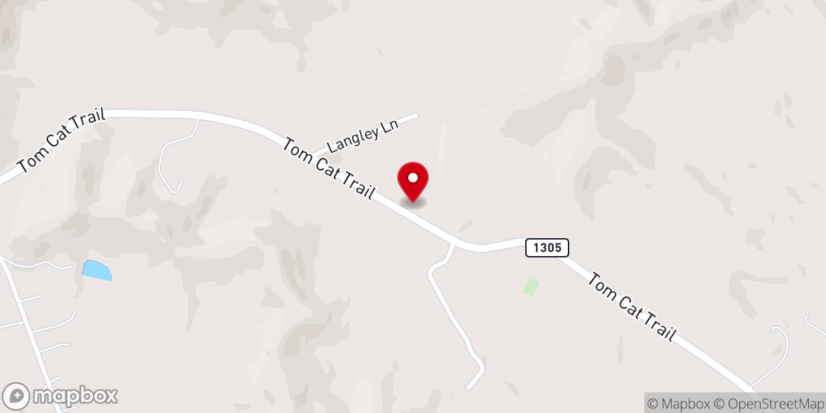 Map showing location of Pleasant Valley Church