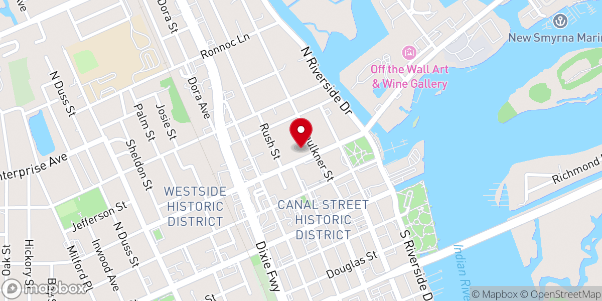 Map showing location of United Church of Christ