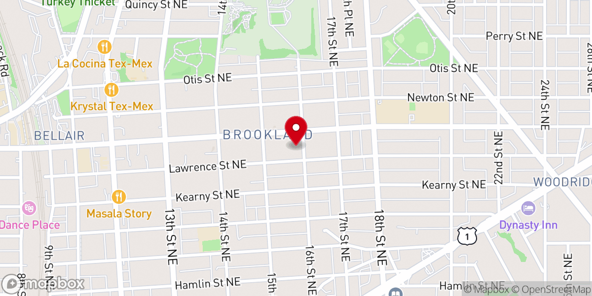 Map showing location of Saint Paul Temple Church of God In Christ