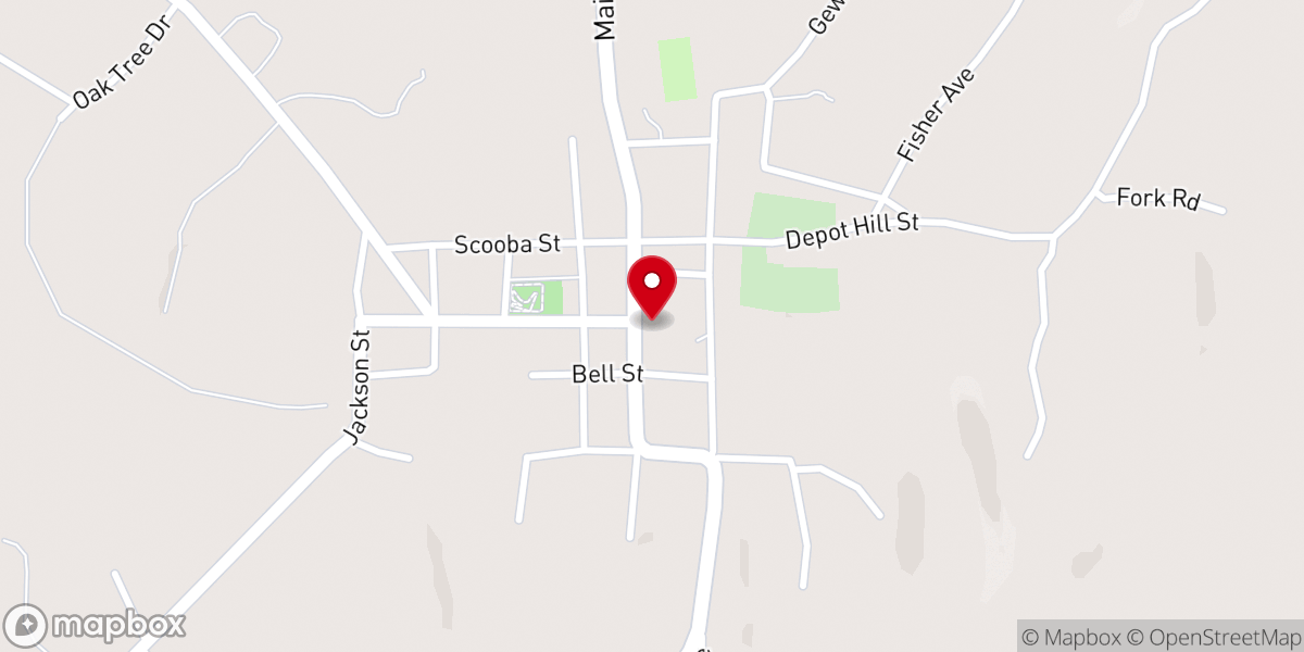 Map showing location of Church of God