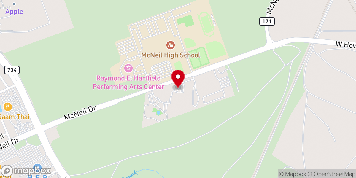 Map showing location of CrossPointe Church