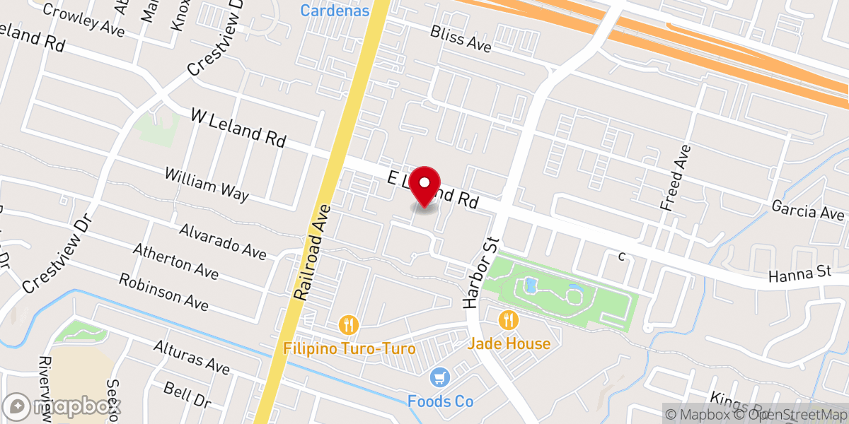 Map showing location of Community Presbyterian Church