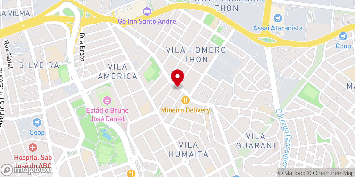 Map showing location of Igreja Batista Das Nações
