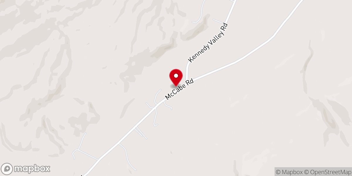 Map showing location of Kennedy Valley Church of God