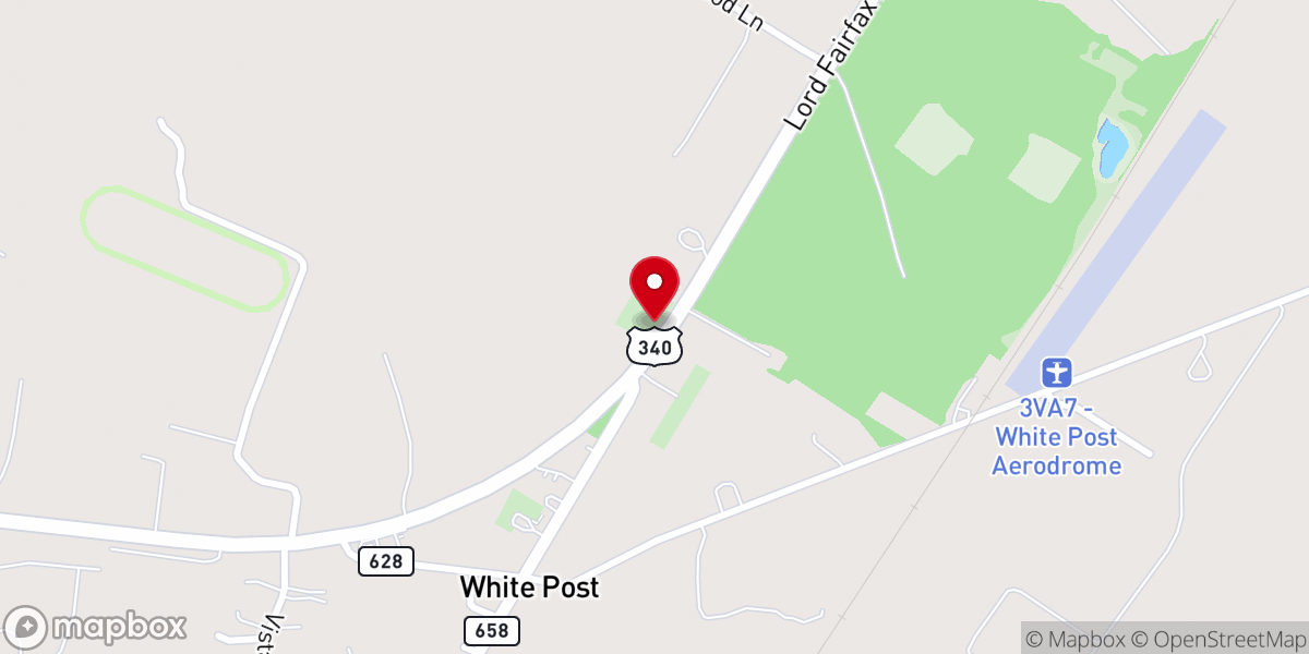 Map showing location of Ebenezer Primitive Baptist Church