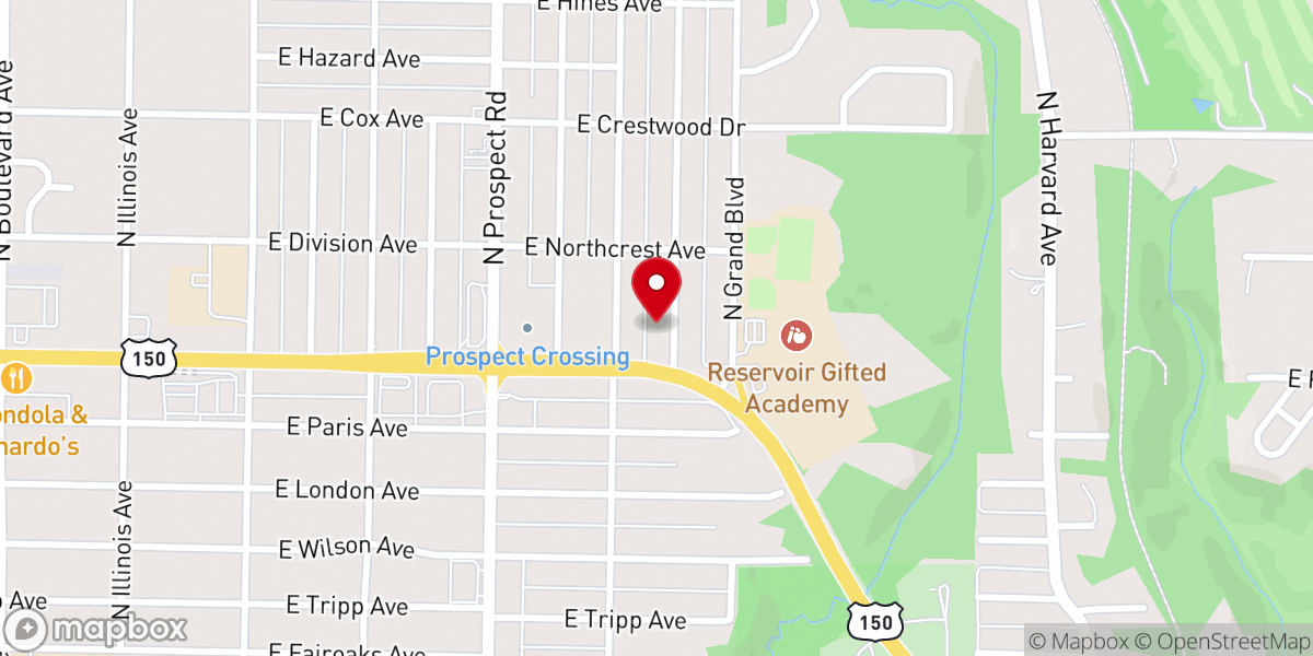 Map showing location of Ignite Church