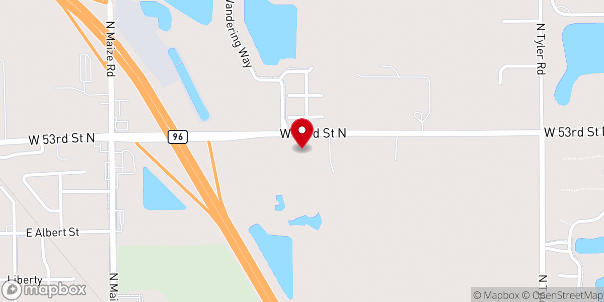 Map showing location of Stonebrook Church