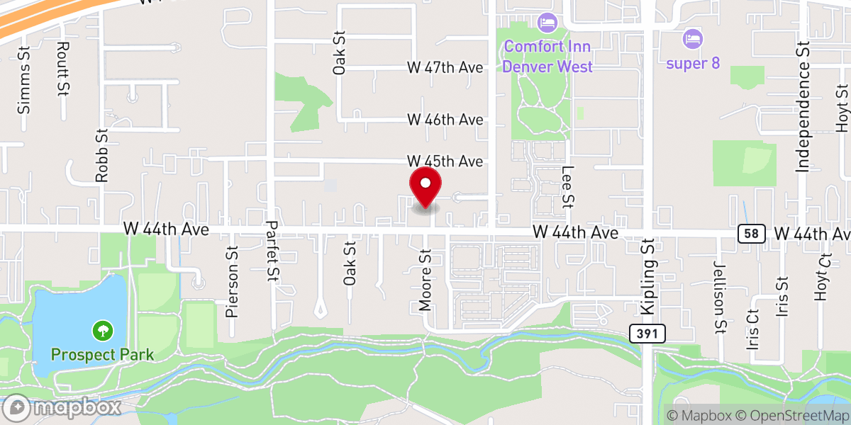 Map showing location of Our City Church