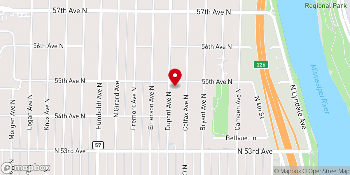 Map showing location of Christ Covenant Chapel