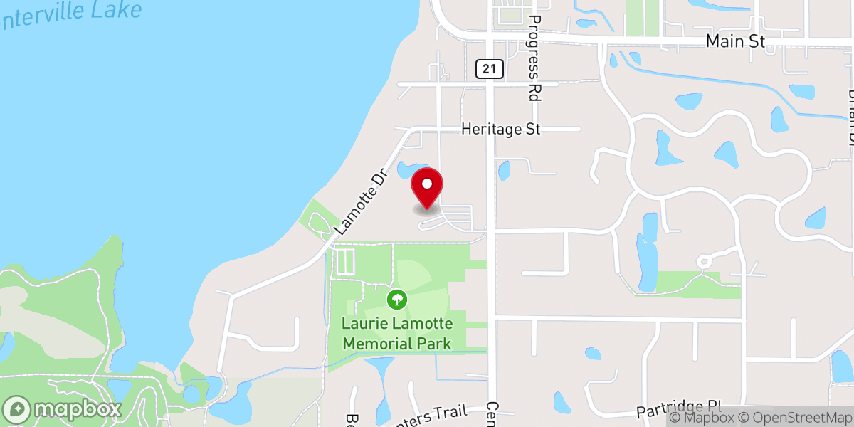 Map showing location of St. Genevieve Catholic Church - Parish Community Center