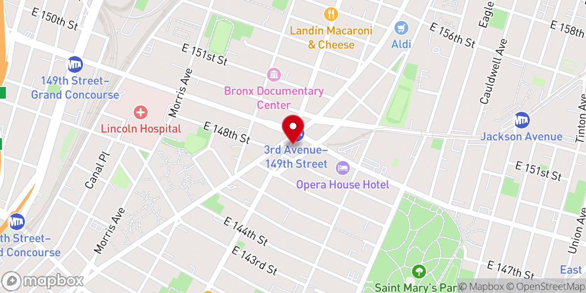 Map showing location of God's Intervention Center