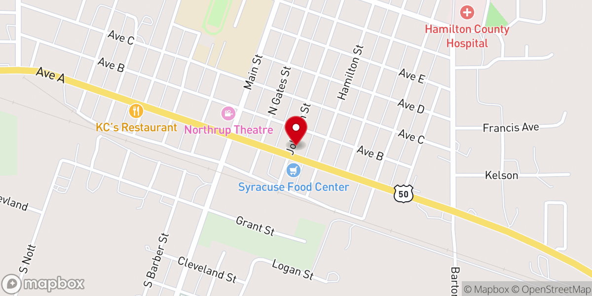 Map showing location of Budget Shop of Syracuse Inc