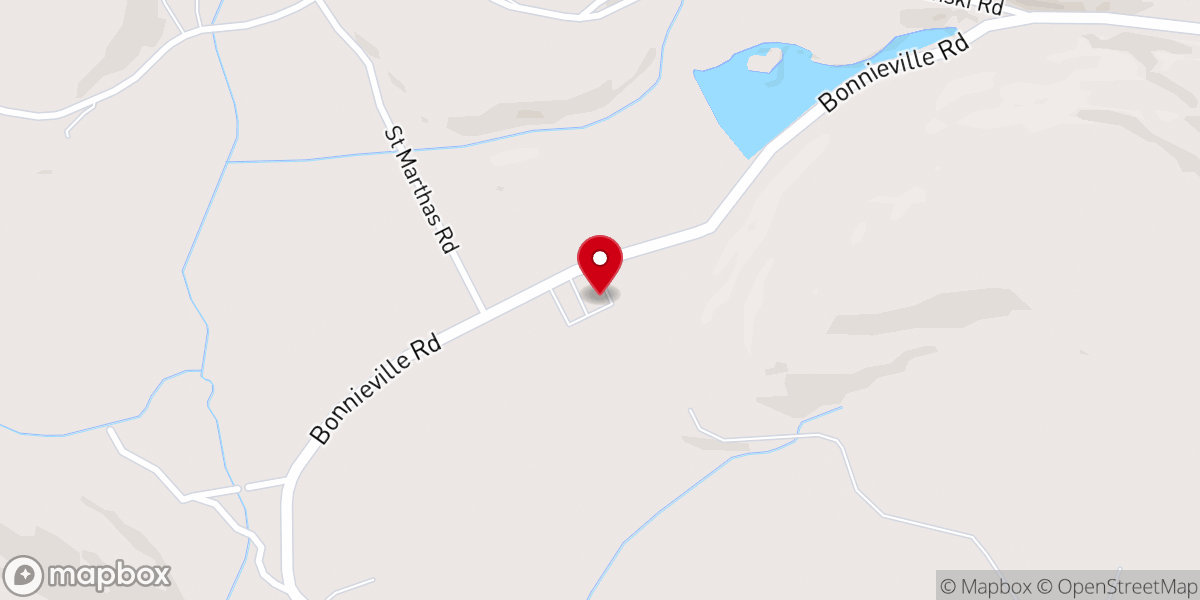 Map showing location of St. Martha's Church