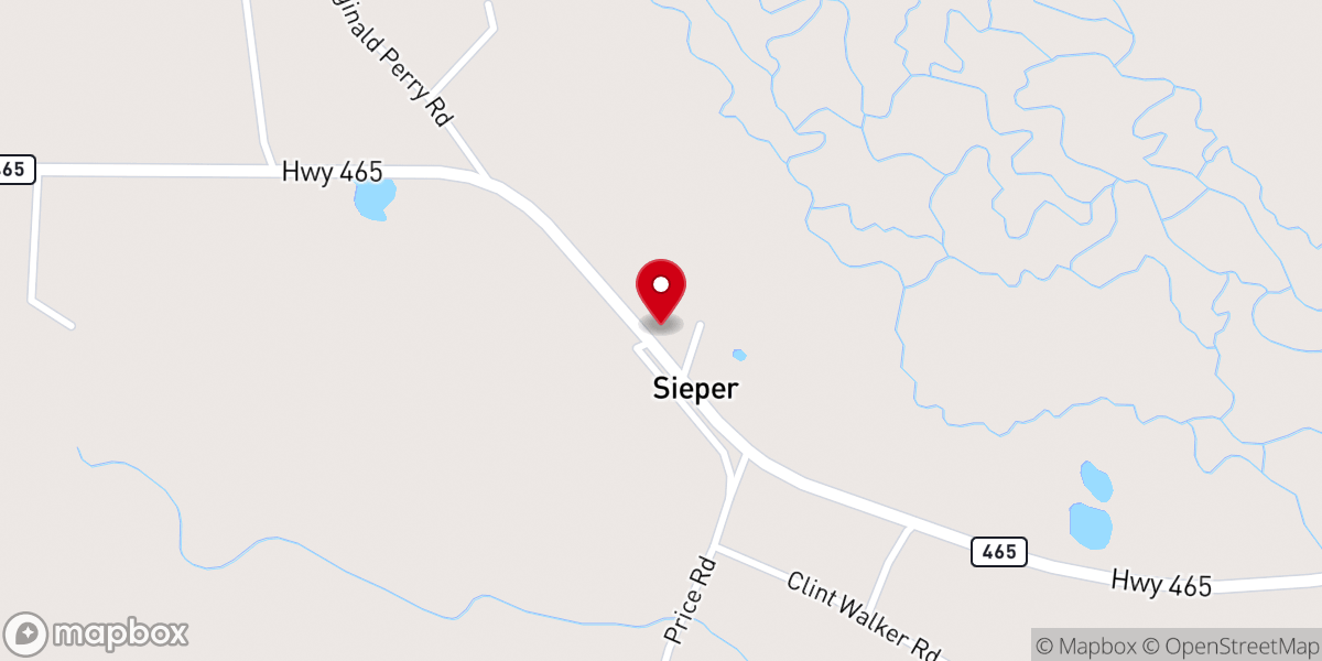 Map showing location of Sieper Community Church