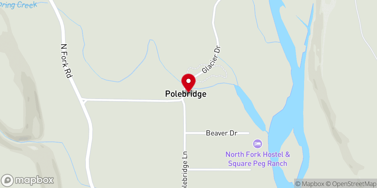 Map showing location of The Northern Lights Saloon