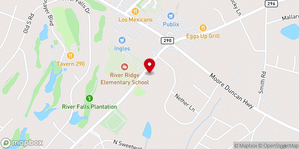 Map showing location of The Carpenters Table Foodbank