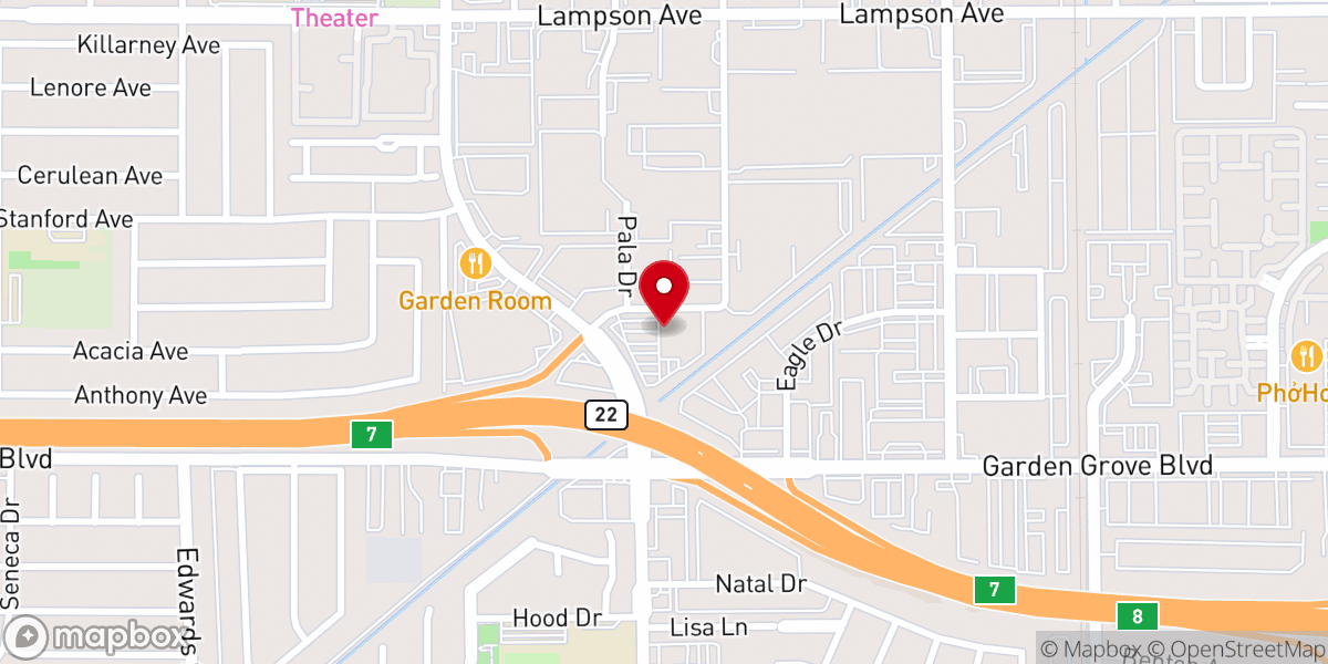 Map showing location of Calvary Chapel Westgrove