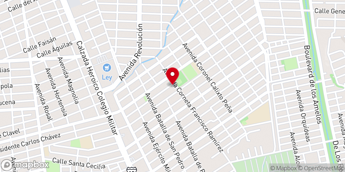 Map showing location of Iglesia Universal de Jesucristo en Mexico A.R