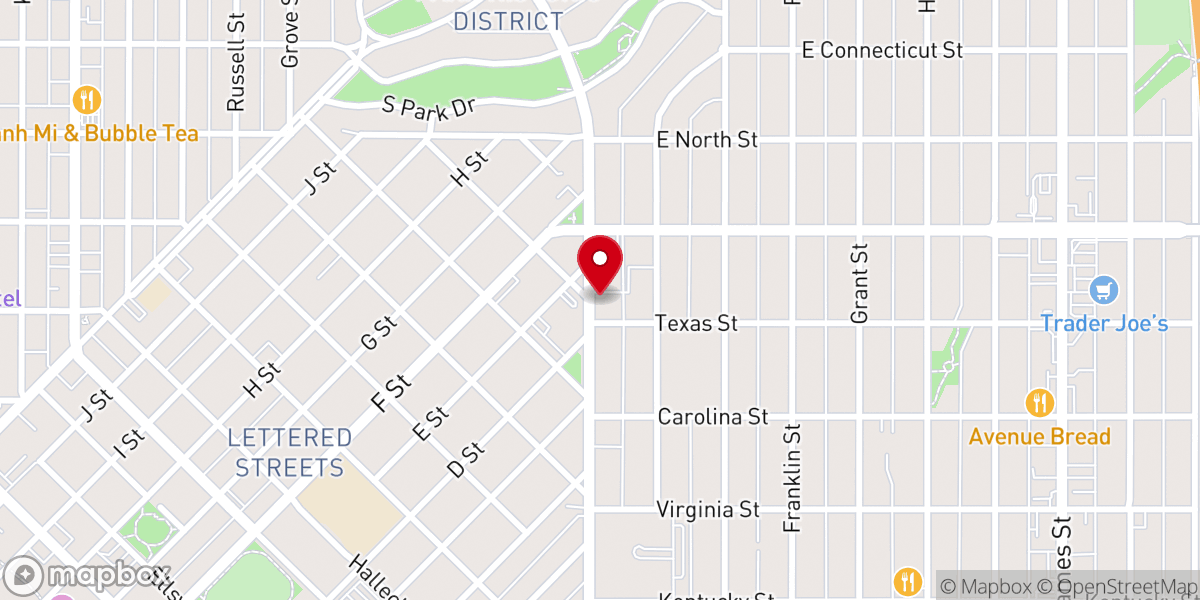Map showing location of Grace Center