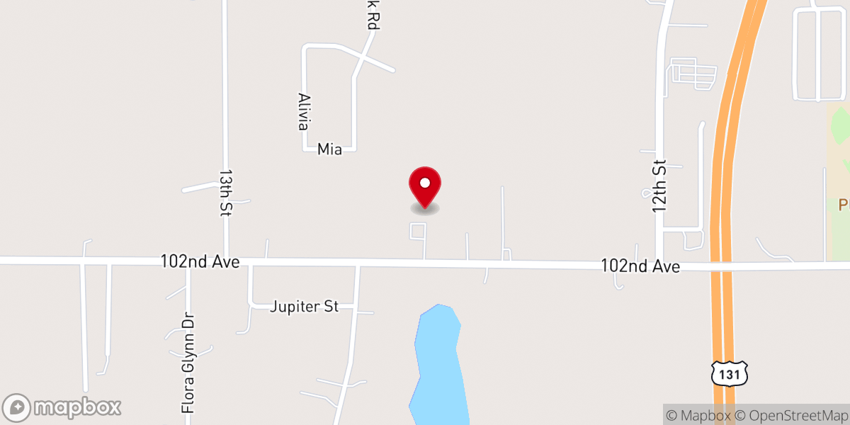Map showing location of Friendship Wesleyan Church