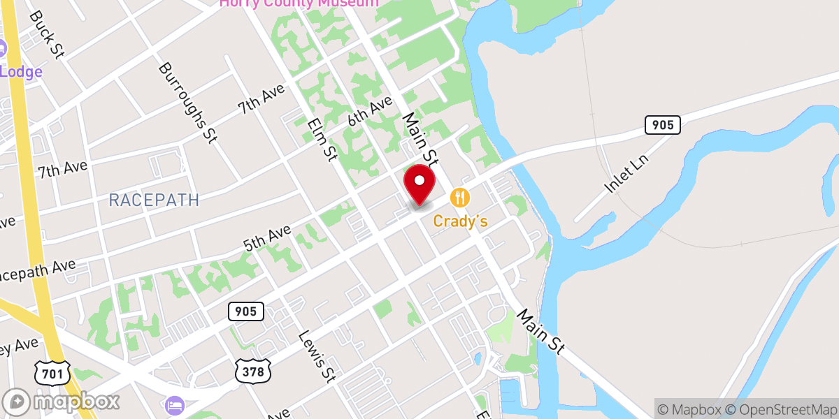 Map showing location of Christ United Methodist Church