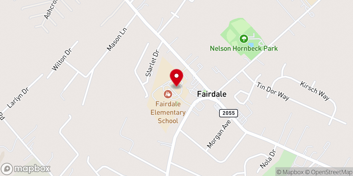 Map showing location of Fairdale Area Community Ministry