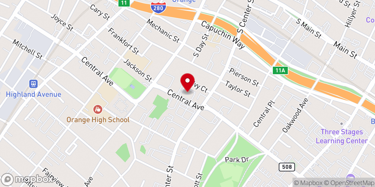 Map showing location of Iglesia Mision Cristiana