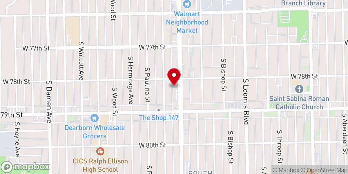 Map showing location of Truth Bethesda Missionary Baptist Church