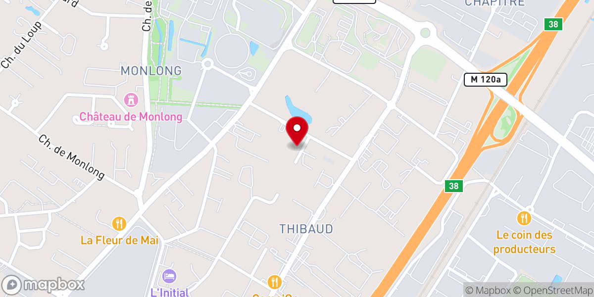 Map showing location of Centre Chrétien de Réveil Toulouse
