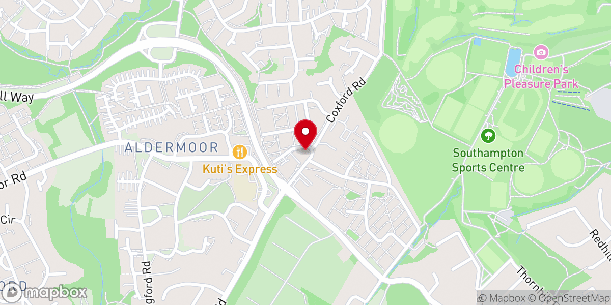 Map showing location of St. Thomas Mission, Southampton