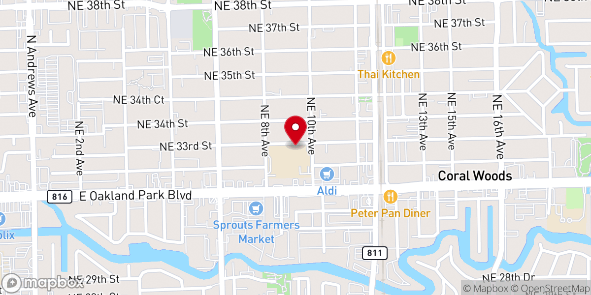 Map showing location of CityChurch Fort Lauderdale