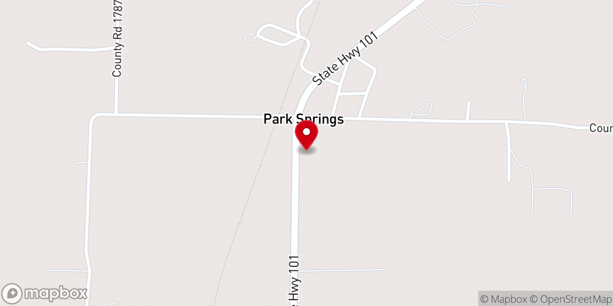 Map showing location of Victory Baptist Church